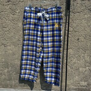 Concepts Sport Pitt Panthers Pajama Pants Women Large Blue Gold Plaid Lounge